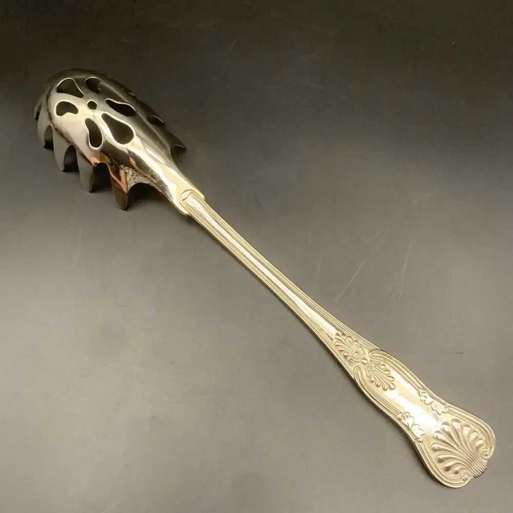 Vintage F. B. Rogers Silver Plate Pasta Server “Kings” Pattern - Picture 6 of 12